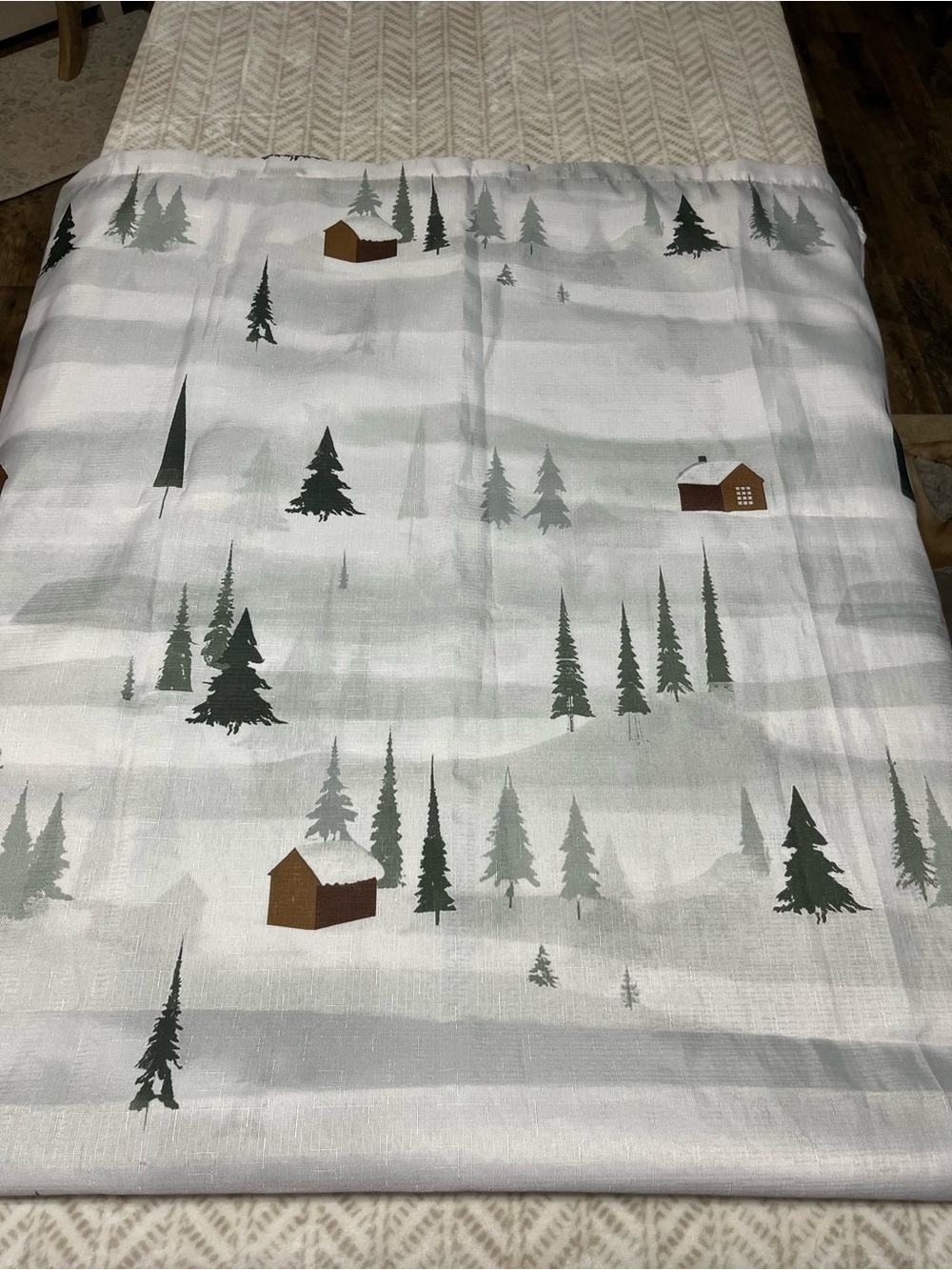 Woolrich Cozy Cabin Forest Print Shower Curtain